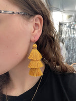 Yellow Fringe Earrings