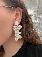 Beaded “Bride” Earrings