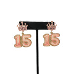 “15” Birthday Earrings