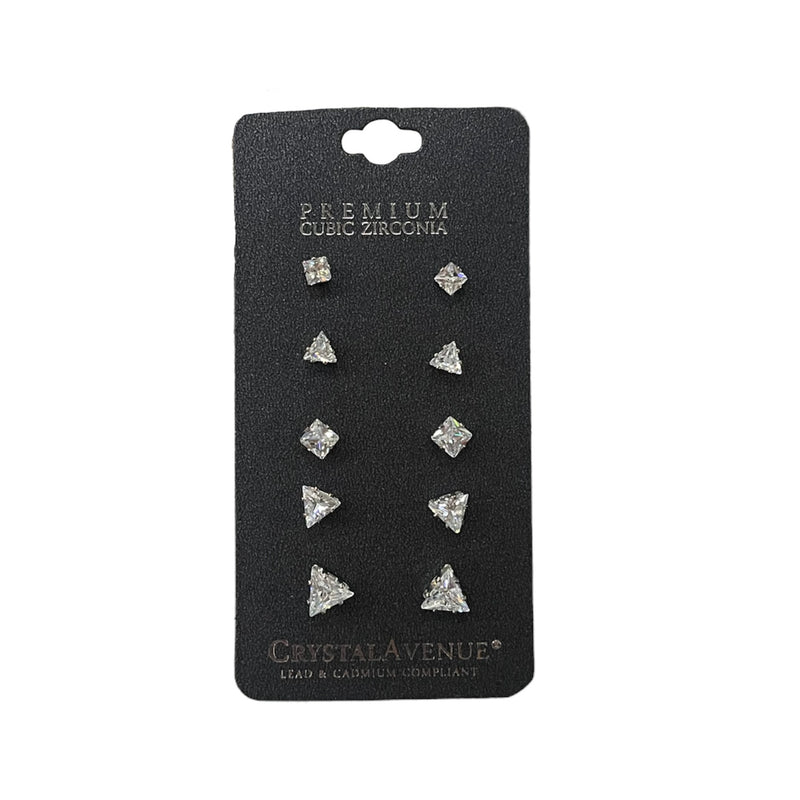 Diamond Stud Earring Set