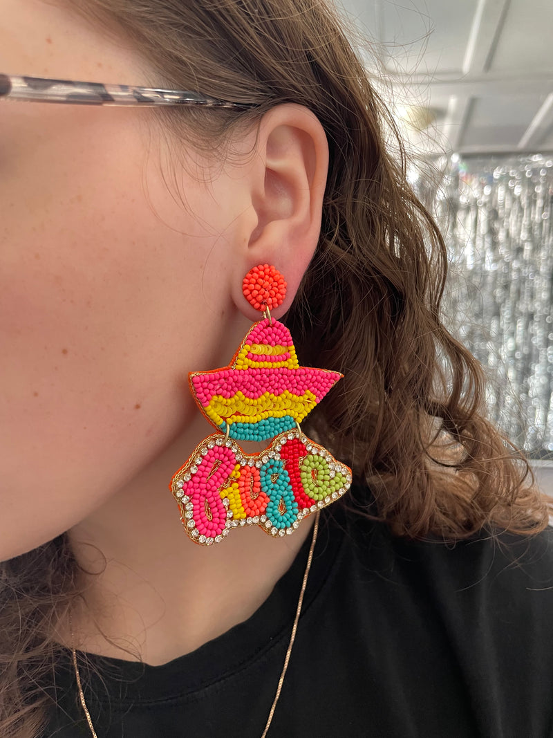 Beaded “Fiesta” Earrings