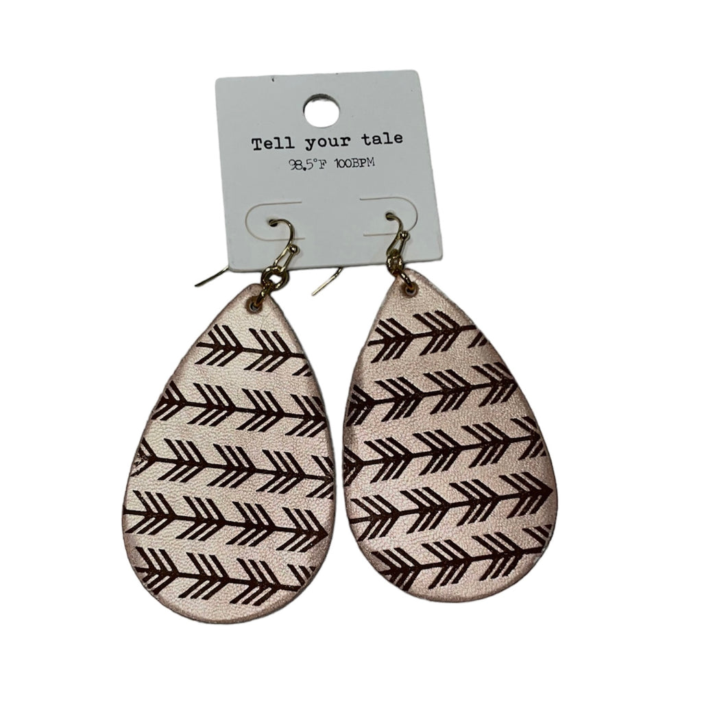 Arrow Teardrop Earrings