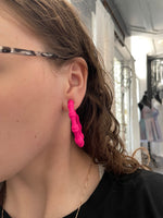 Pink Hoop Earrings