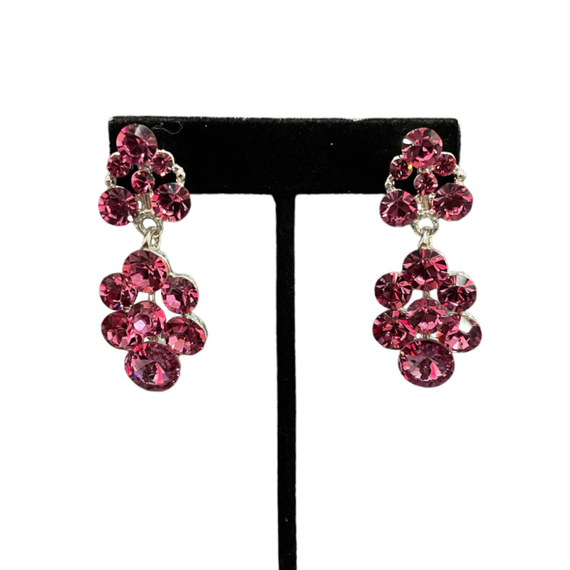 Pink Jim Ball Earrings