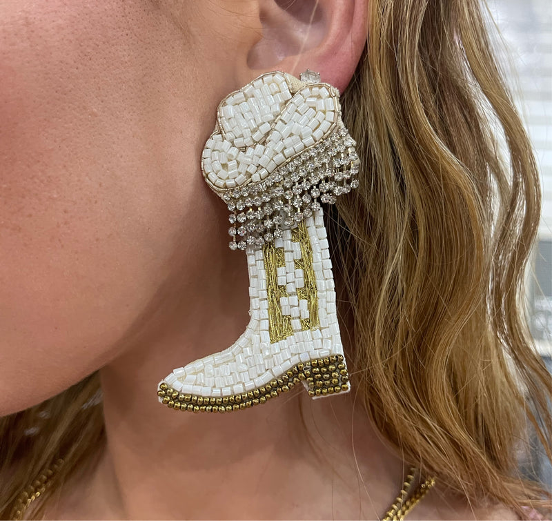 Beaded Cowgirl Earrings