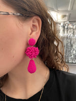 Pink Beaded Earrings