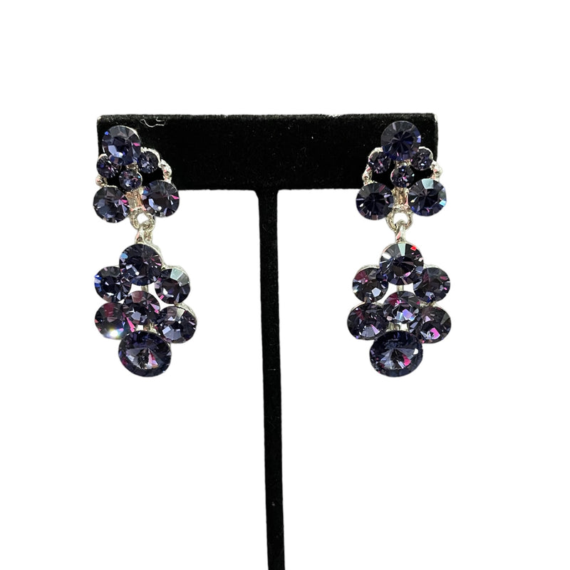 Purple Jim Ball Earrings