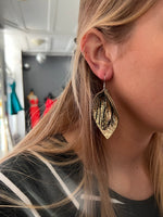 Gold Metallic Earrings