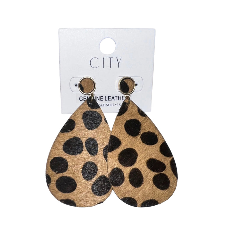 Cheetah Dot Earrings