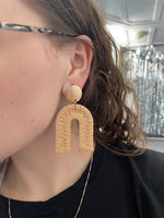 Nude/Gold Earrings