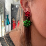 Christmas Bow Earrings