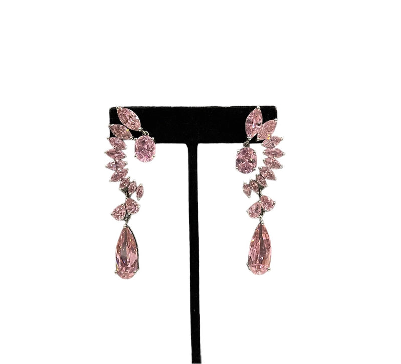 Pink Jim Ball Earrings