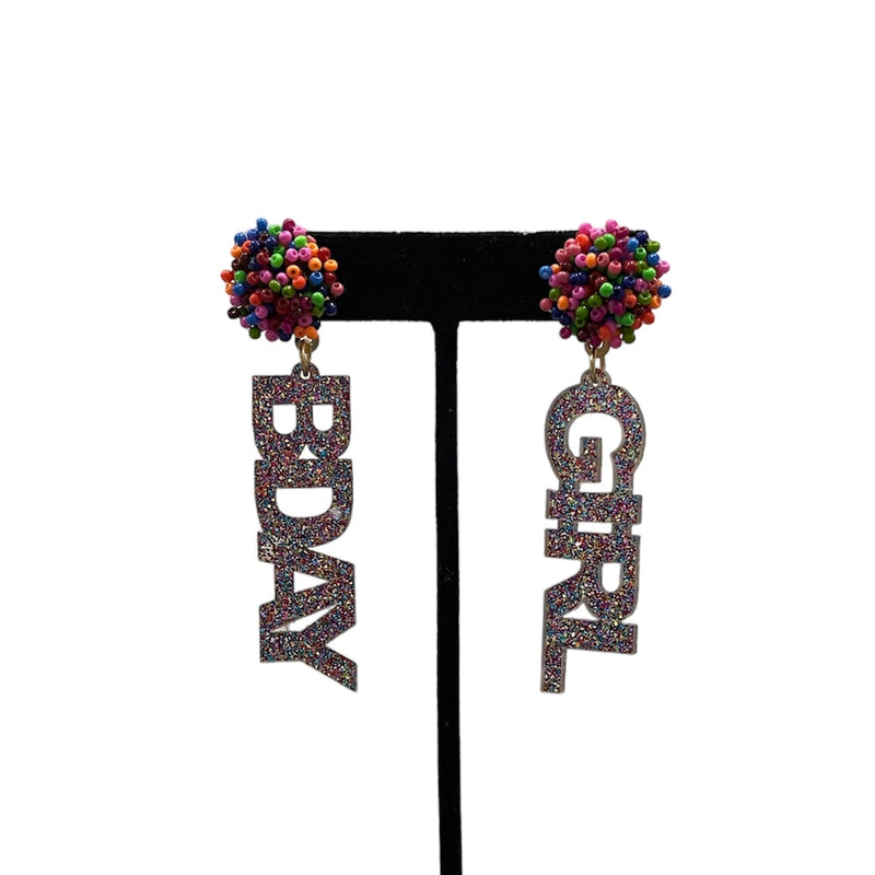 “BDAY GIRL” Earrings