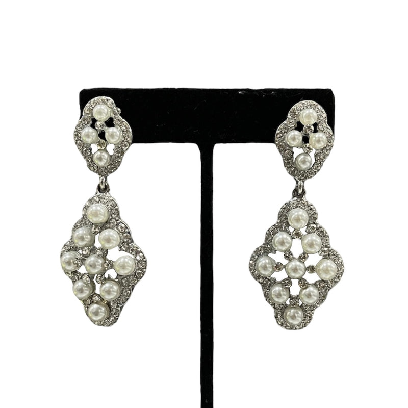 Large Pearl Cristal D’or Earrings