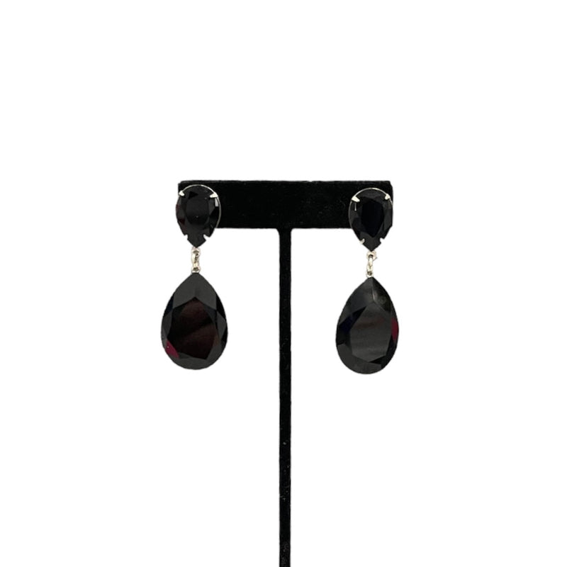 Black Jim Ball Earrings