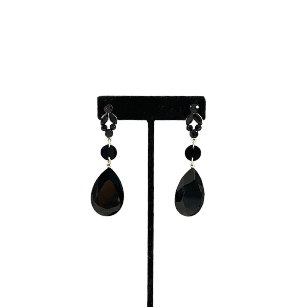 Black Jim Ball Earrings