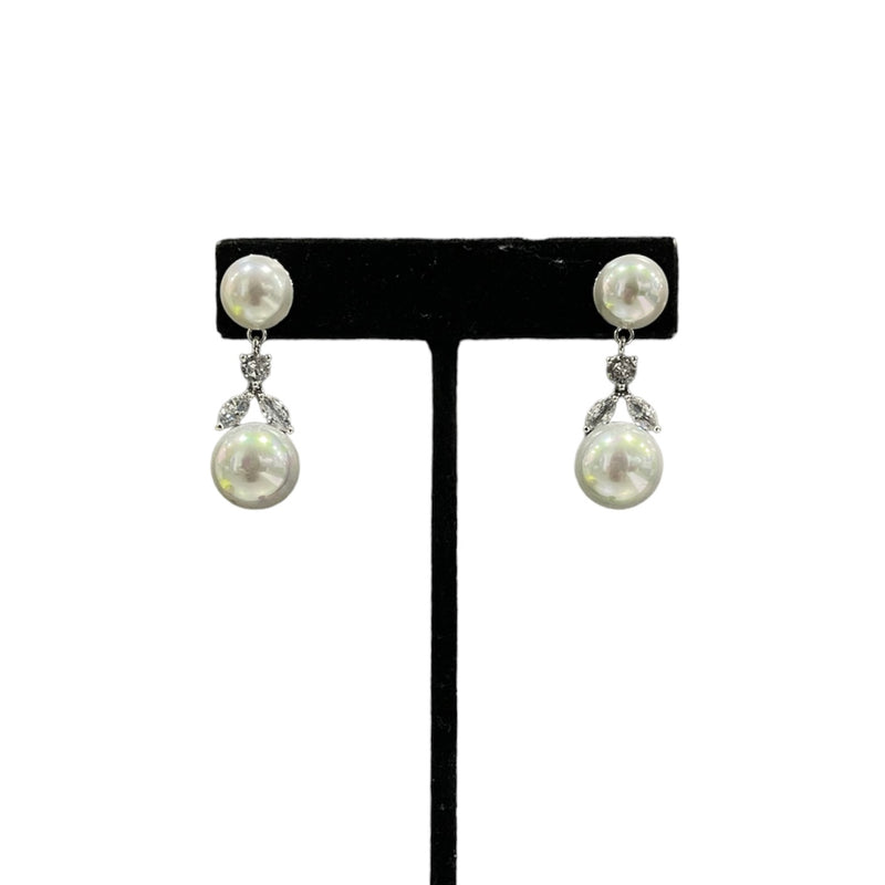 Pearl Jim Ball Earrings