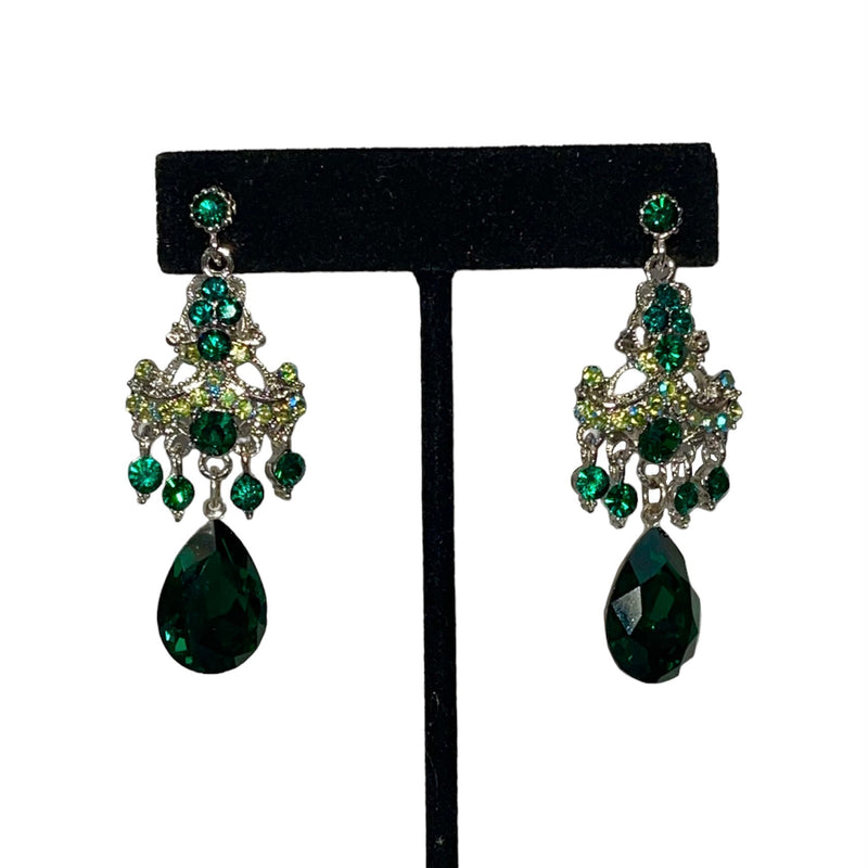 Green Jim Ball Earrings