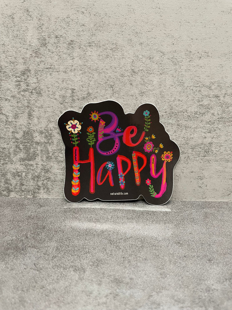 Natural Life “Be Happy” Sticker