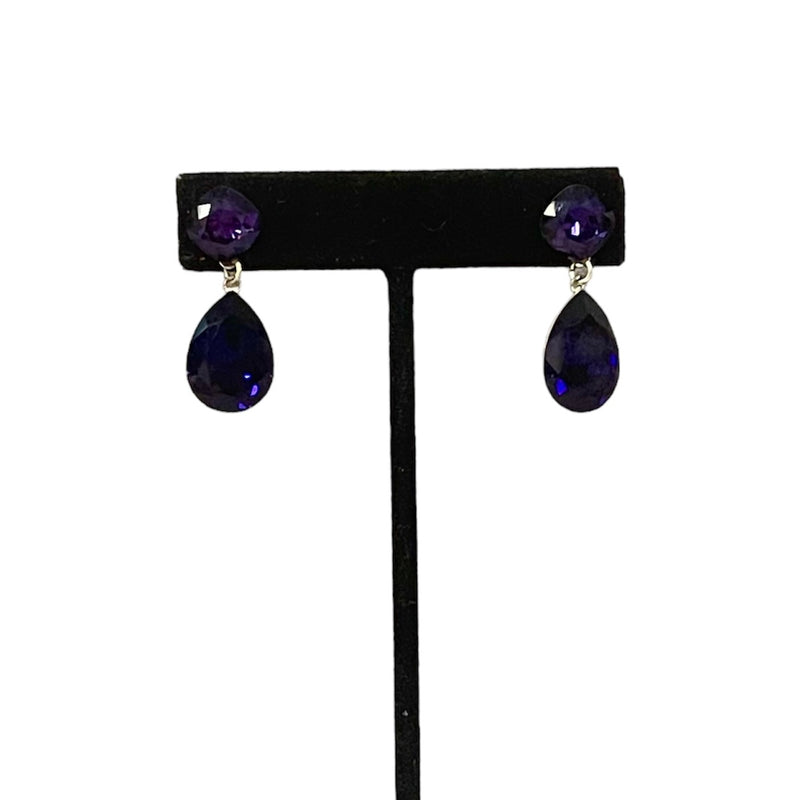 Dark Purple Jim Ball Earrings