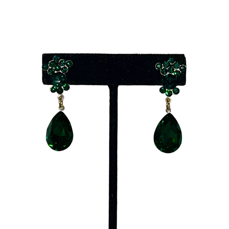 Emerald Jim Ball Earrings Farmer's Daughter Formals Emerald Jim Ball Earrings Farmer's Daughter Formals
