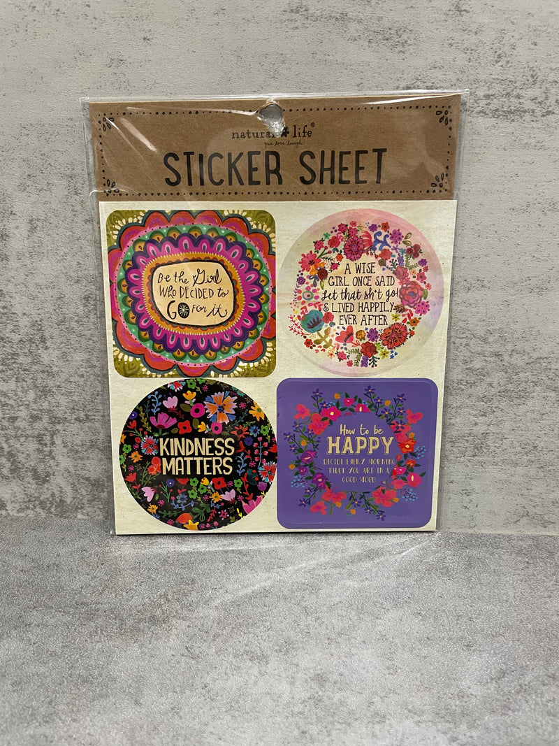 Natural Life 4-Pack Sticker Set