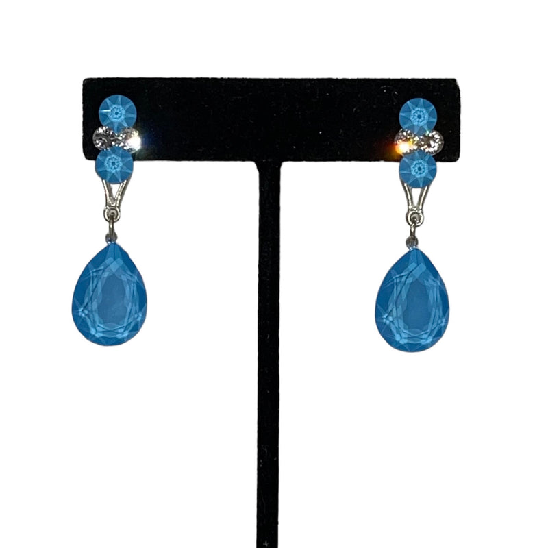 Light Blue Jim Ball Earrings