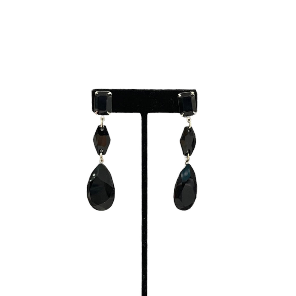 Black Jim Ball Earrings