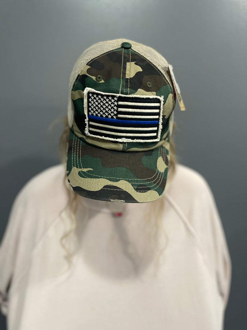 KBETHOS Blue Line Hat
