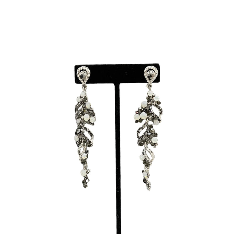 White and Gray Fashion Jewelry Earrings