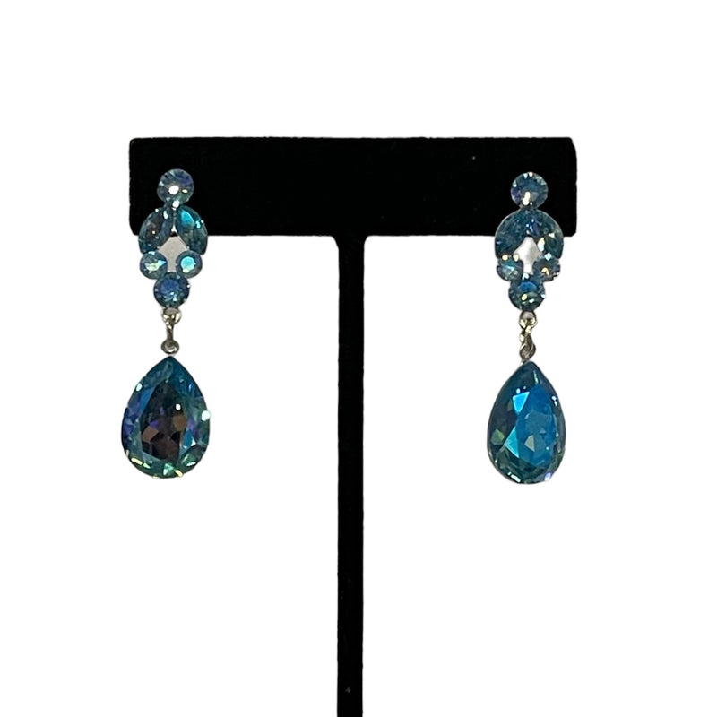 Blue Iridescent Earrings